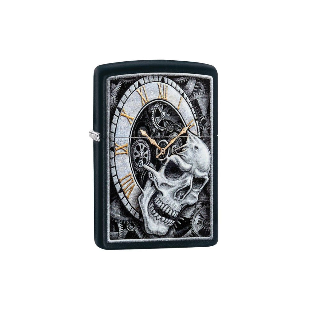 Zippo Skull Clock Design Lighter