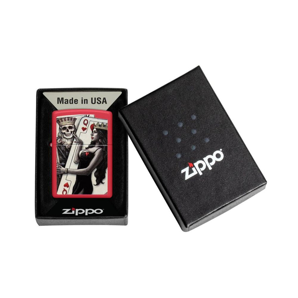 Zippo Skull King Queen Beauty Lighter