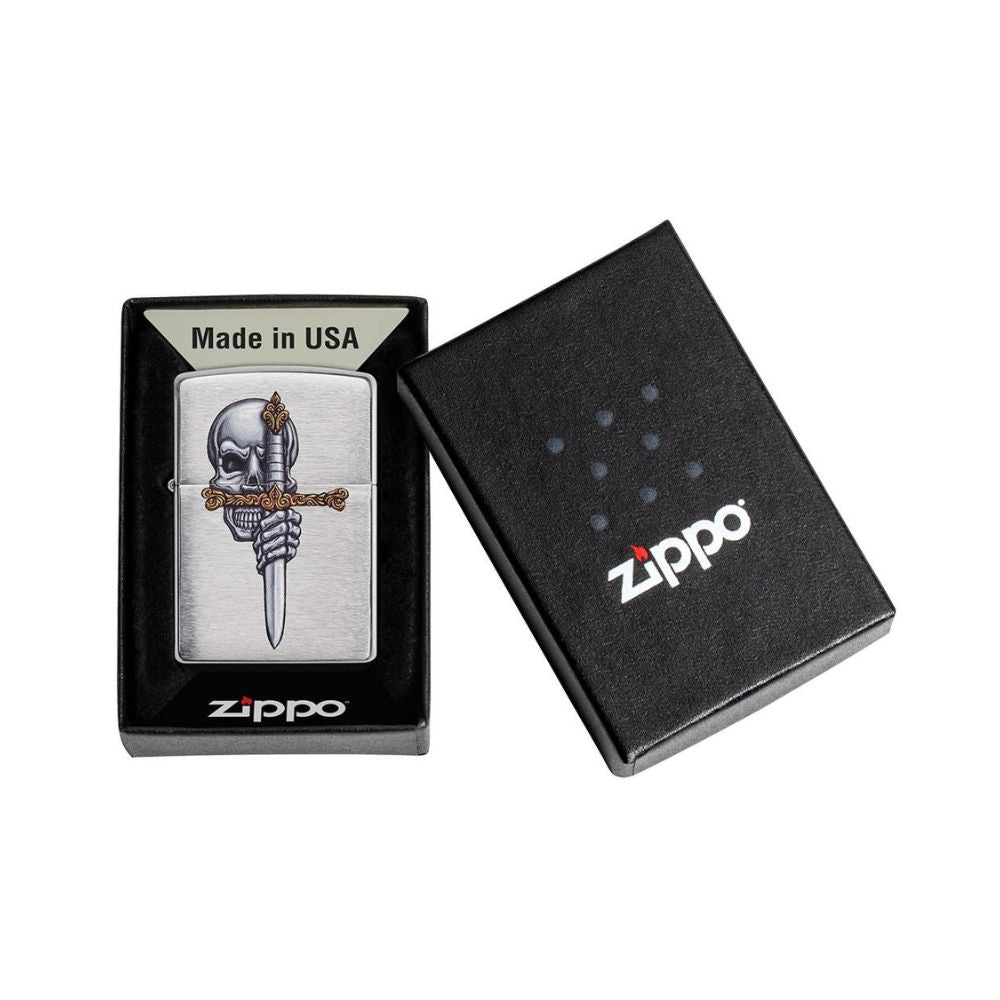 Zippo Sword Skull Design Lighter