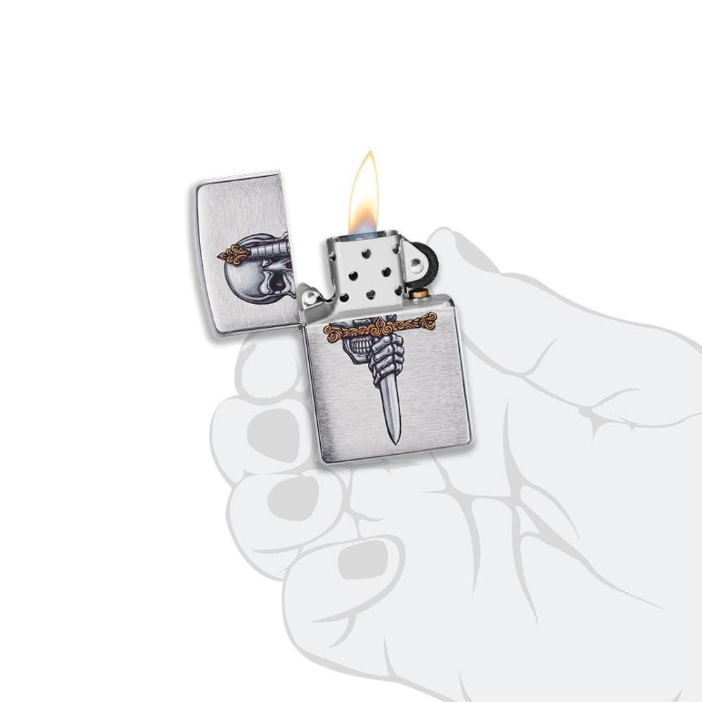 Zippo Sword Skull Design Lighter