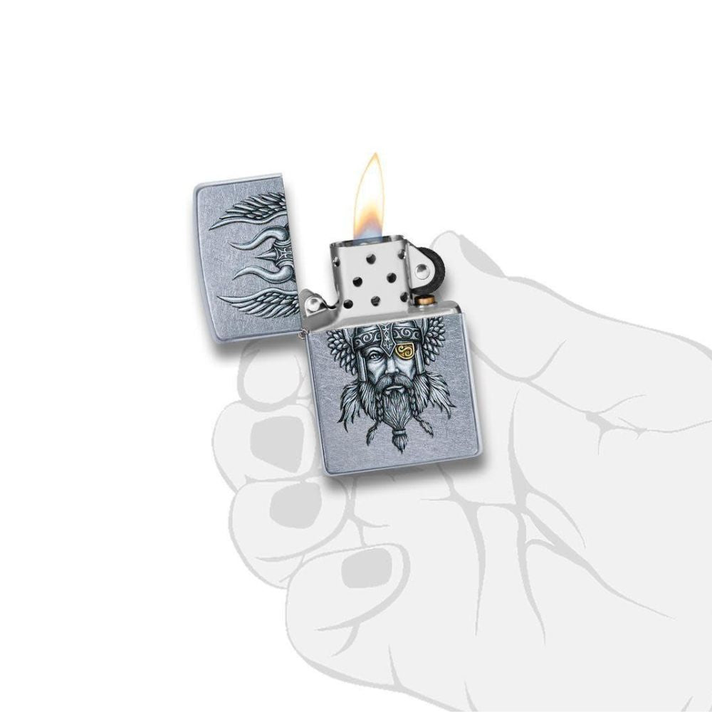 Zippo Viking Warrior Design Lighter
