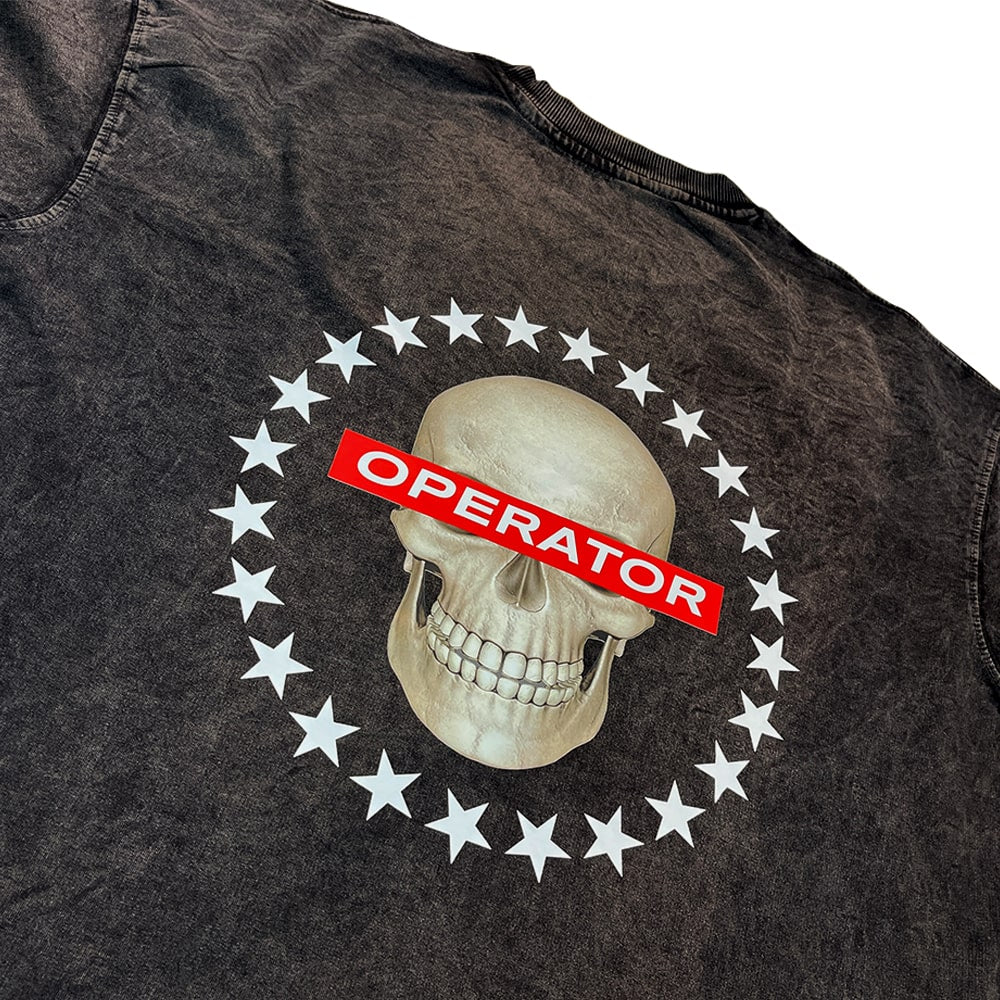 Operator Acid Wash Oversized T-shirt