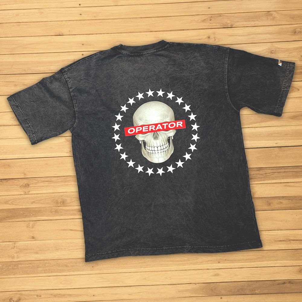 Operator Acid Wash Oversized T-shirt