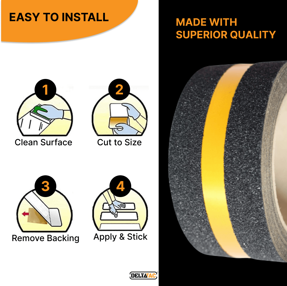 DT 5 Meter Anti Skid Tape with Reflective Stripe