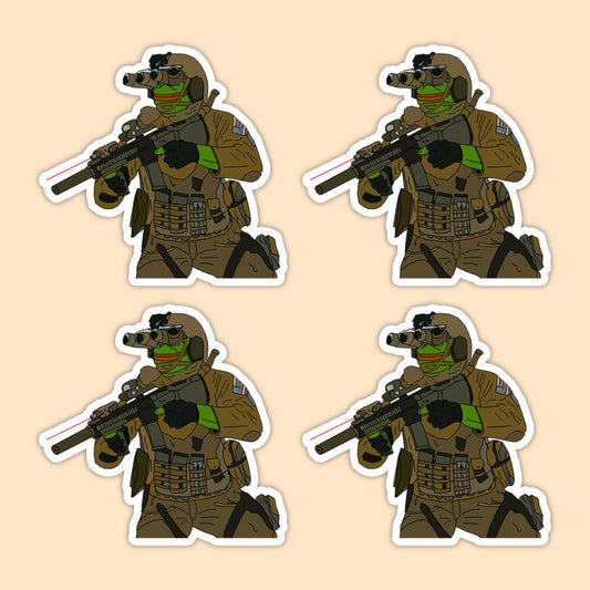 Frog Man Vinyl Sticker