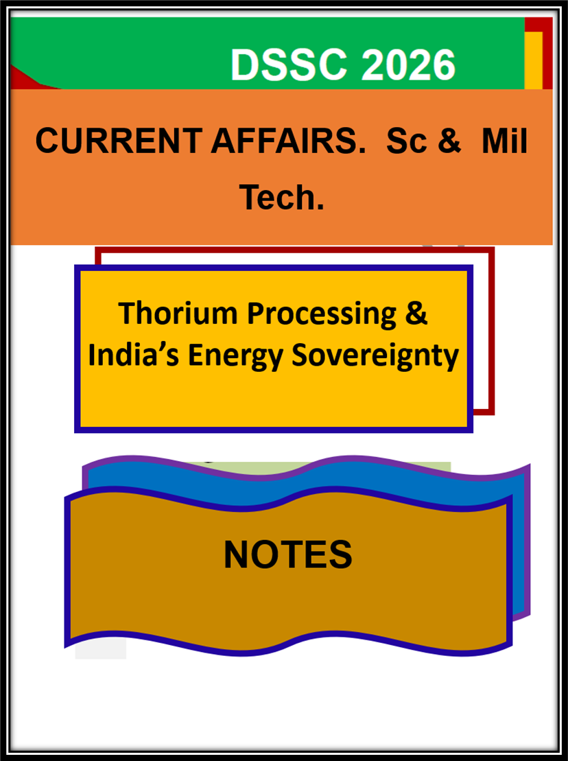 Kalpakkam Fast Breeder Reactor, Thorium & India's Energy Sovereignty | DSSC 2026 Current Affairs Notes