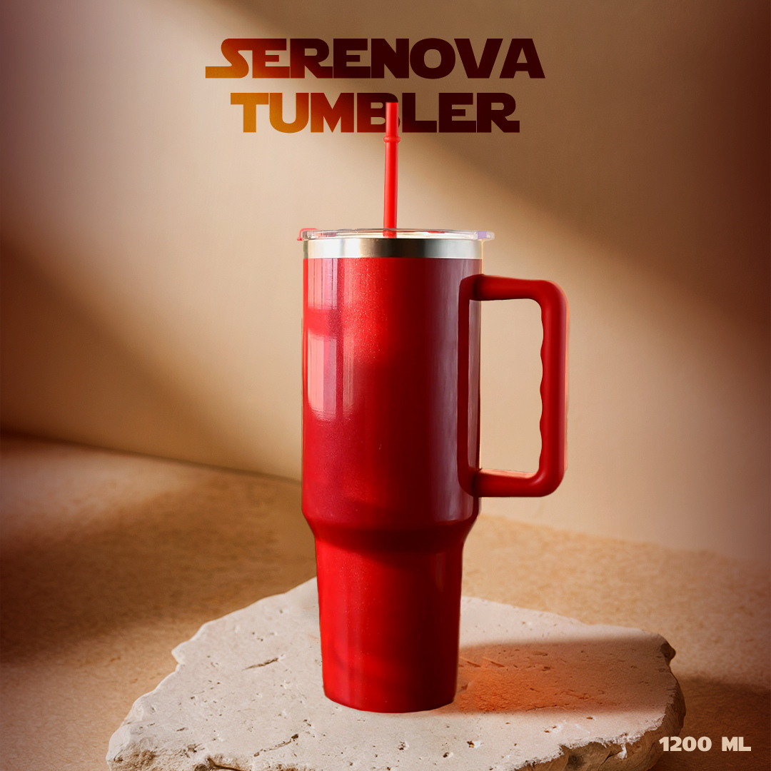 BPA-Free Insulated Red Tumbler