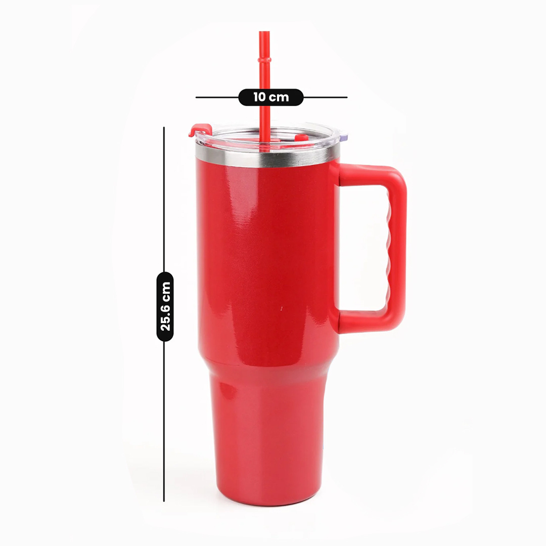 BPA-Free Insulated Red Tumbler