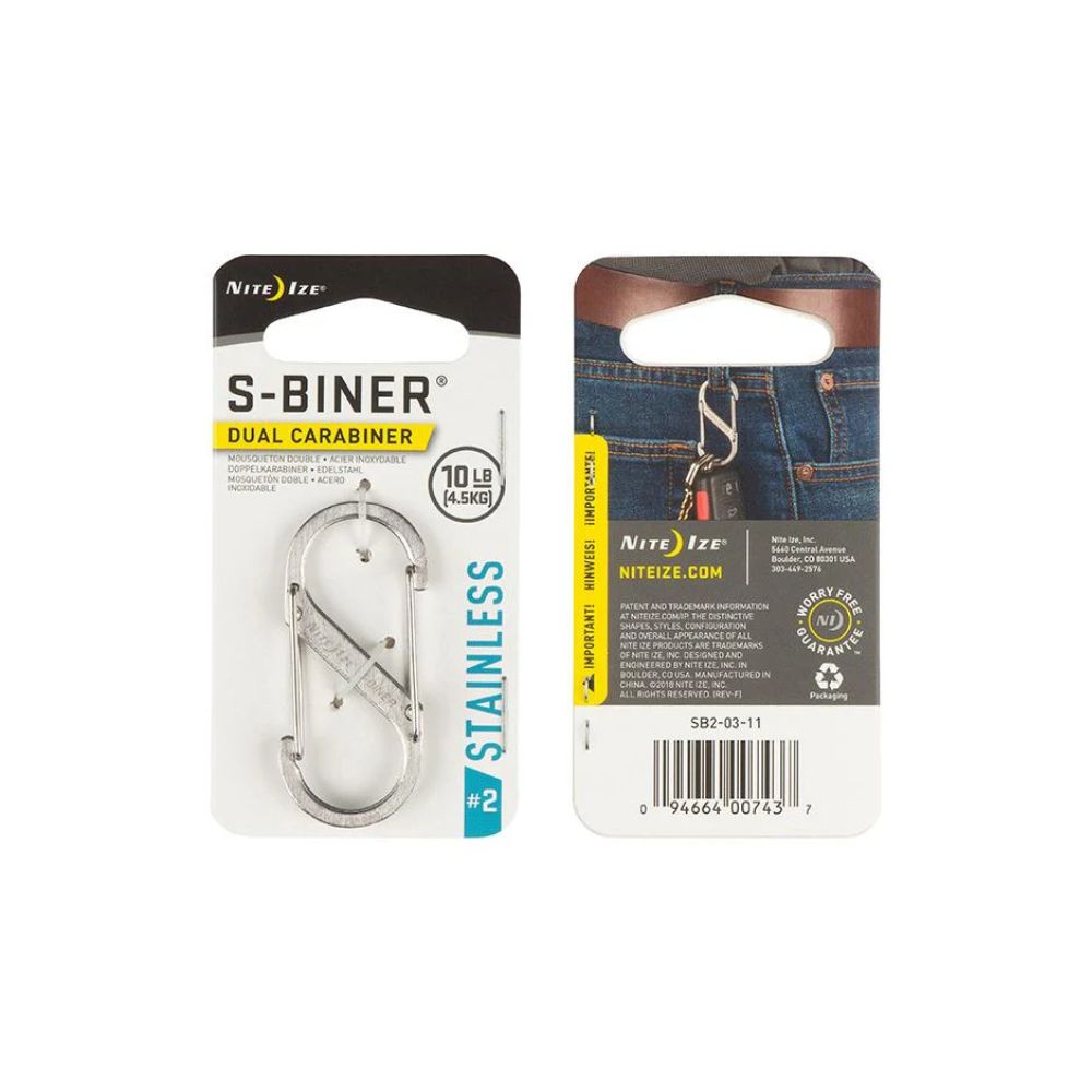 S-Biner Standard (SS) Carabiner - Silver