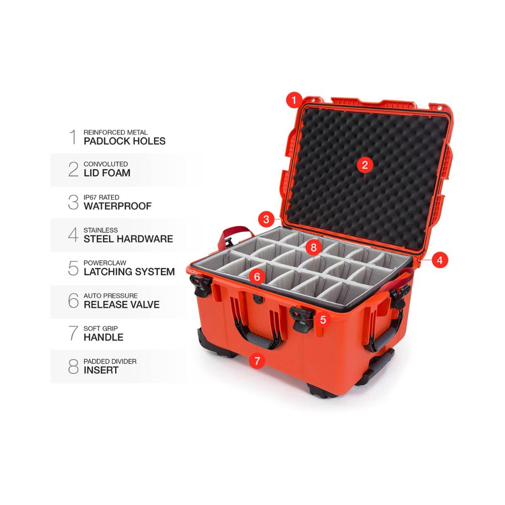 Nanuk 960 (Orange) Camera Protective Hard Case