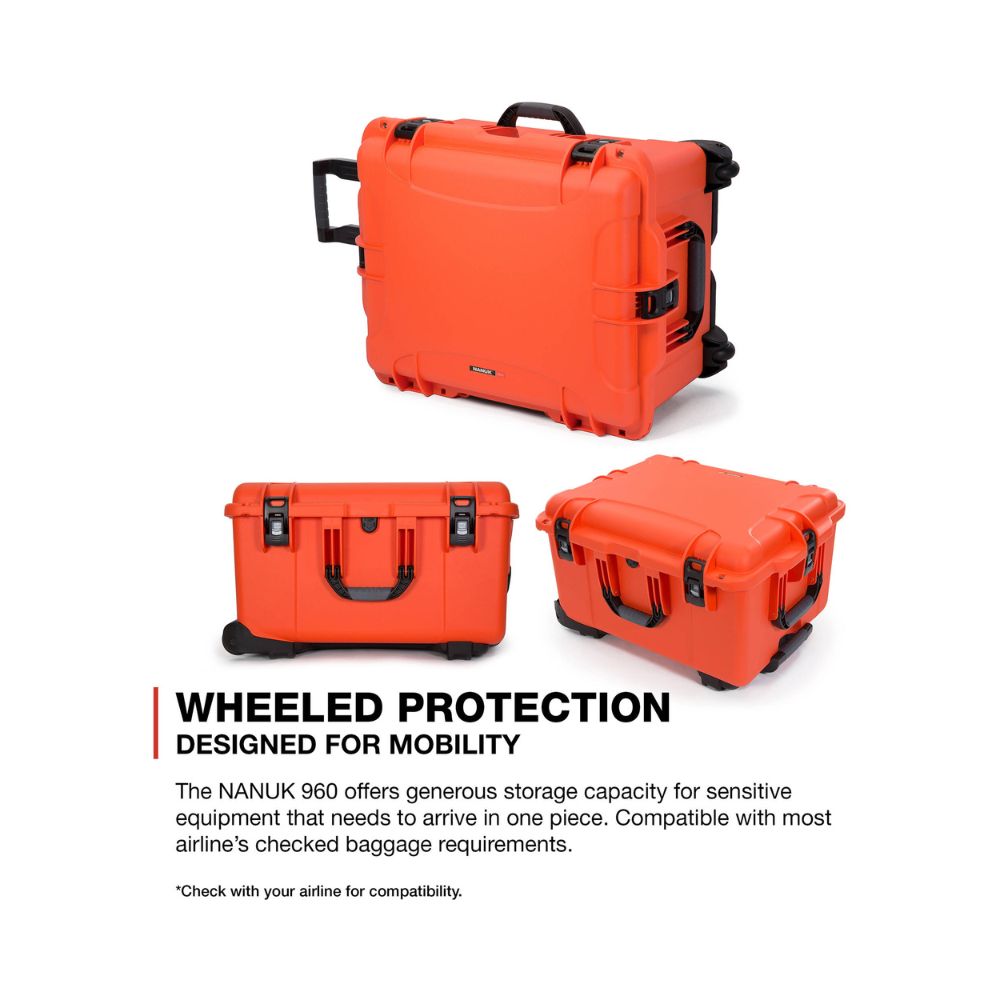Nanuk 960 (Orange) Camera Protective Hard Case