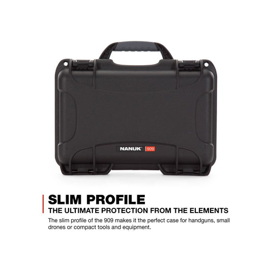 Nanuk 909 Black (Cubed foam) Protective Hard Case