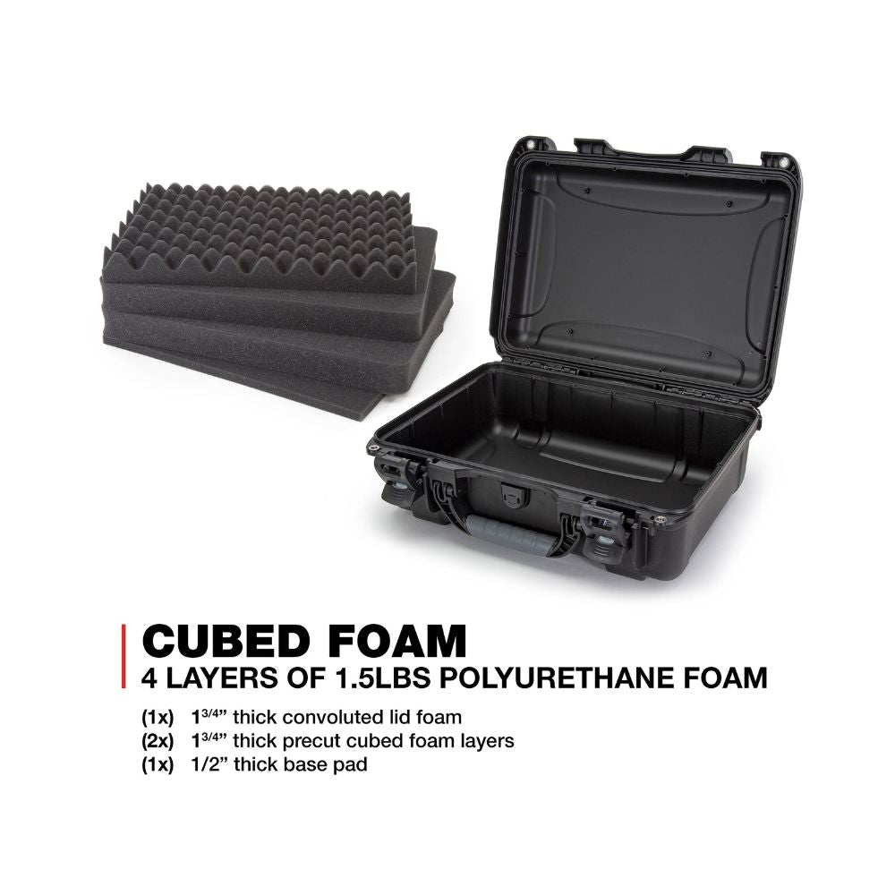 Nanuk 925 Black (Cubed Foam) Protective Hard Case