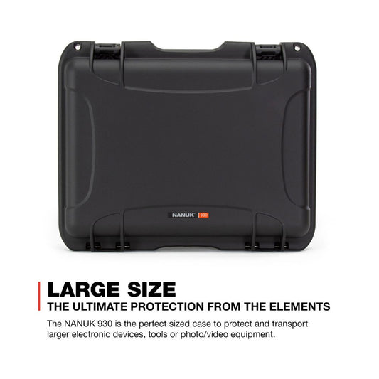 Nanuk 930 Black (Cubed Foam) Protective Hard Case