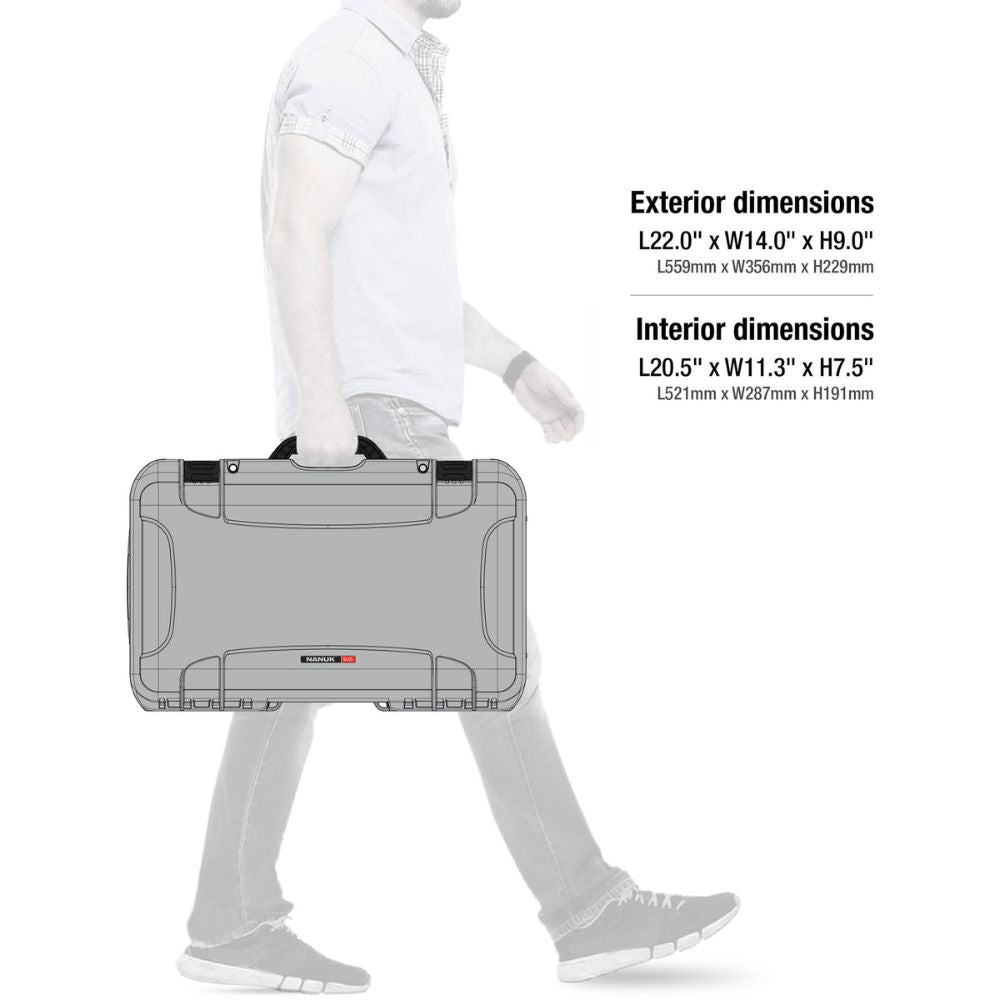 Nanuk 935 Camera Case Silver - Pro Photo Kit