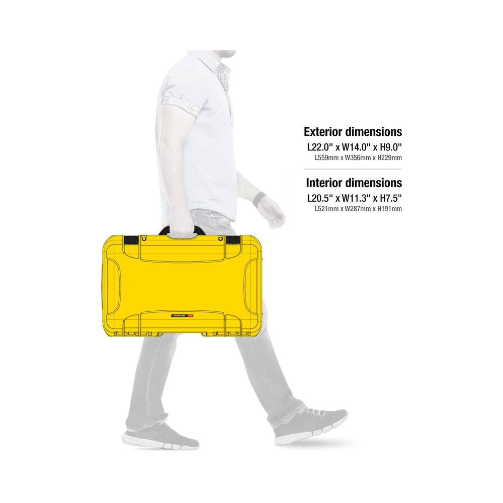 Nanuk 935 Camera Case Yellow - Pro Photo Kit
