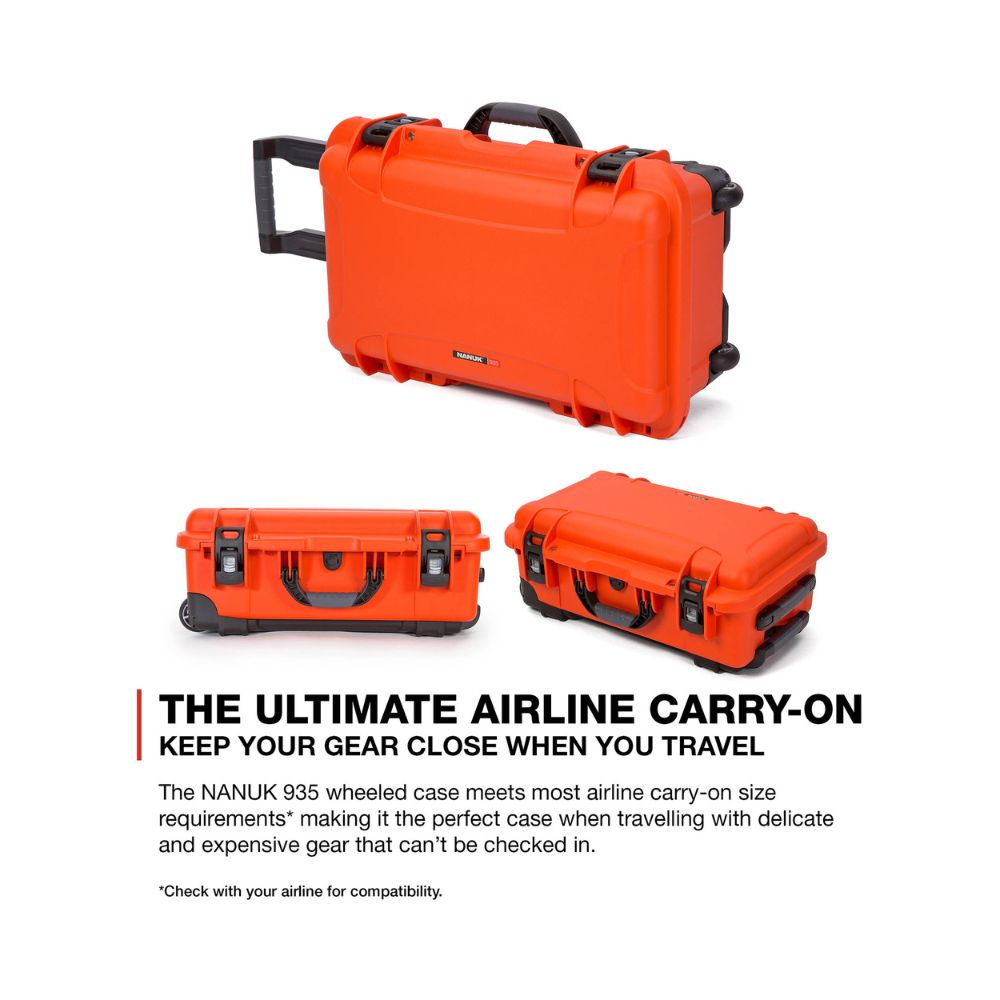 Nanuk 935 Camera Case Orange - Pro Photo Kit