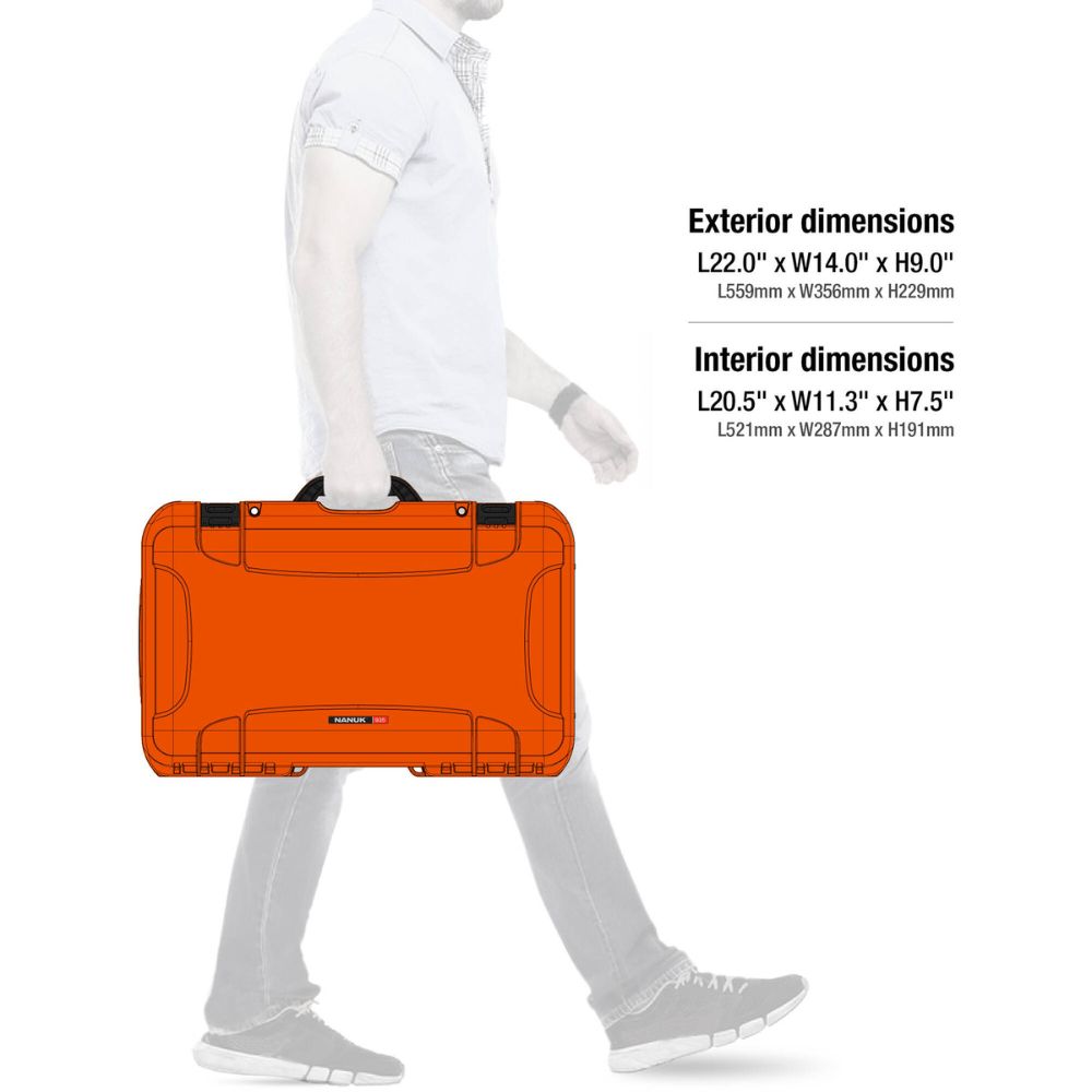 Nanuk 935 Camera Case Orange - Pro Photo Kit