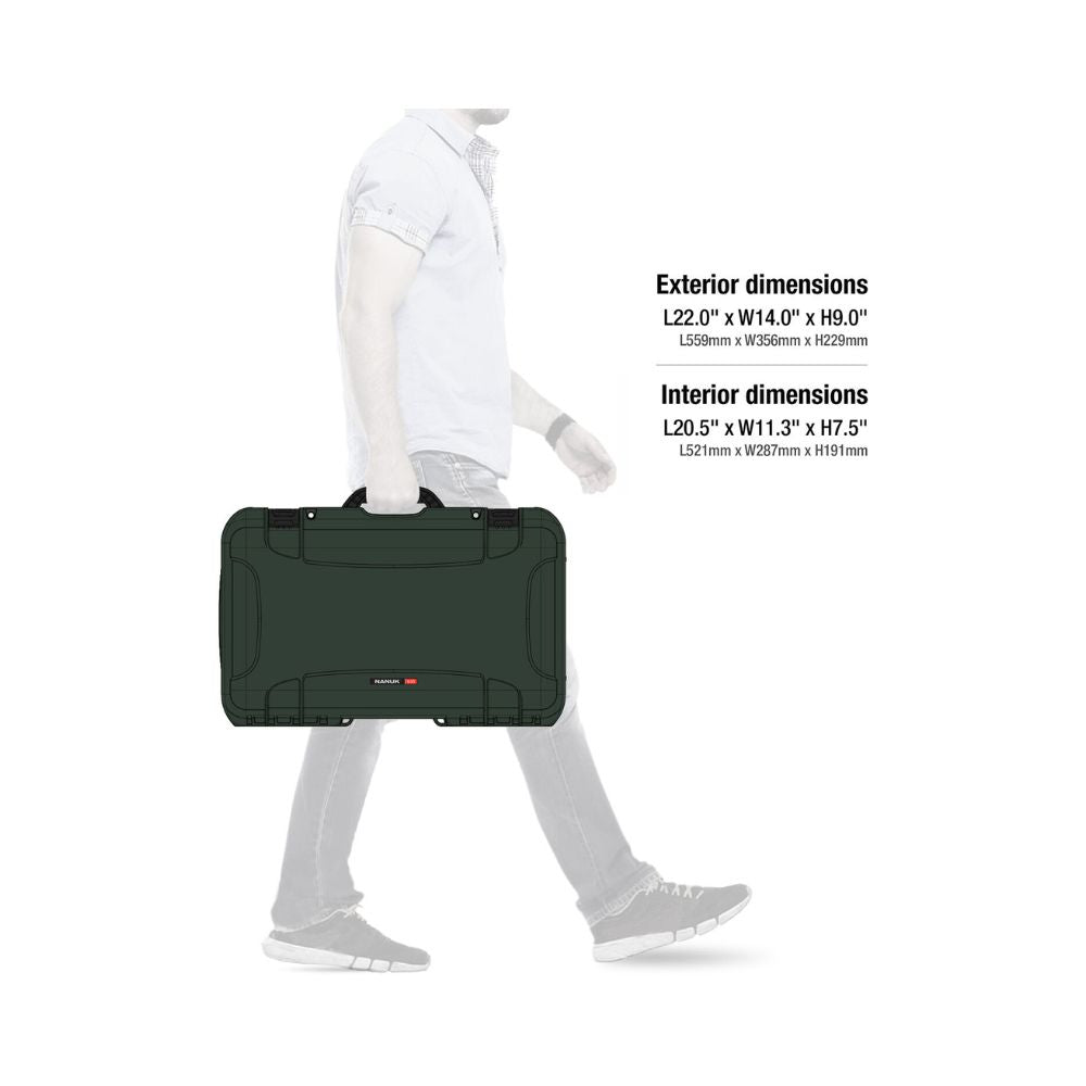 Nanuk 935 Camera Case Olive Green - Pro Photo Kit