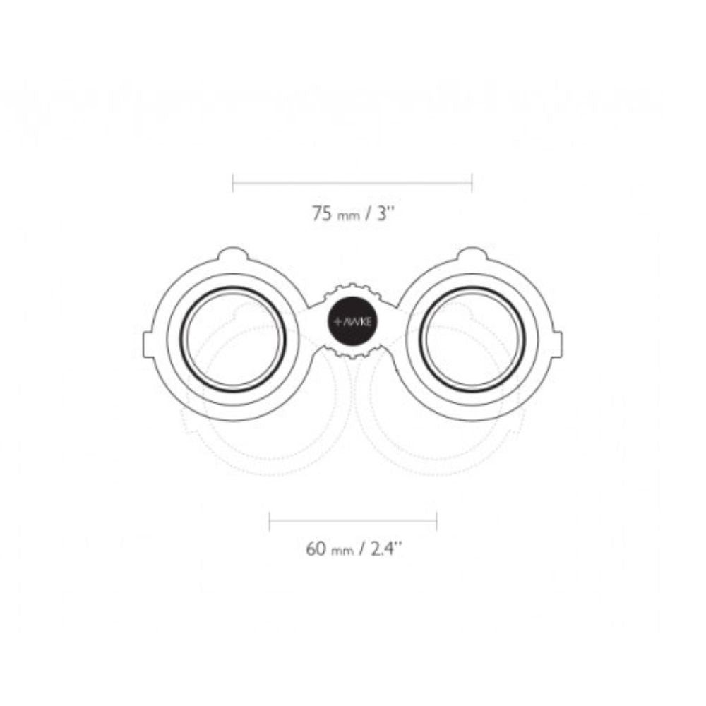 Hawke Frontier ED 8X32 Green Binocular Dimensions