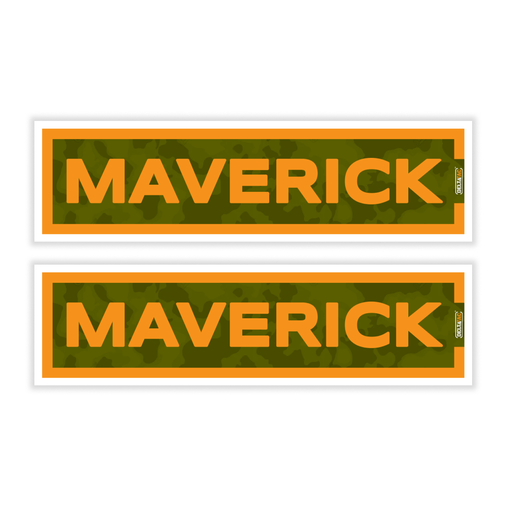 DeltaTac Name Tab Stickers- Maverick (Pack of 2)