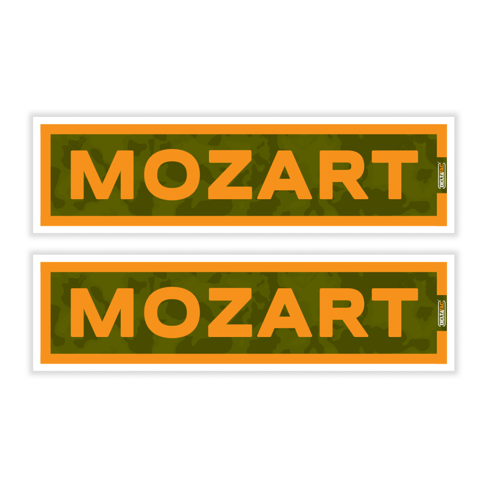 DeltaTac Name Tab Stickers- Mozart (Pack of 2)