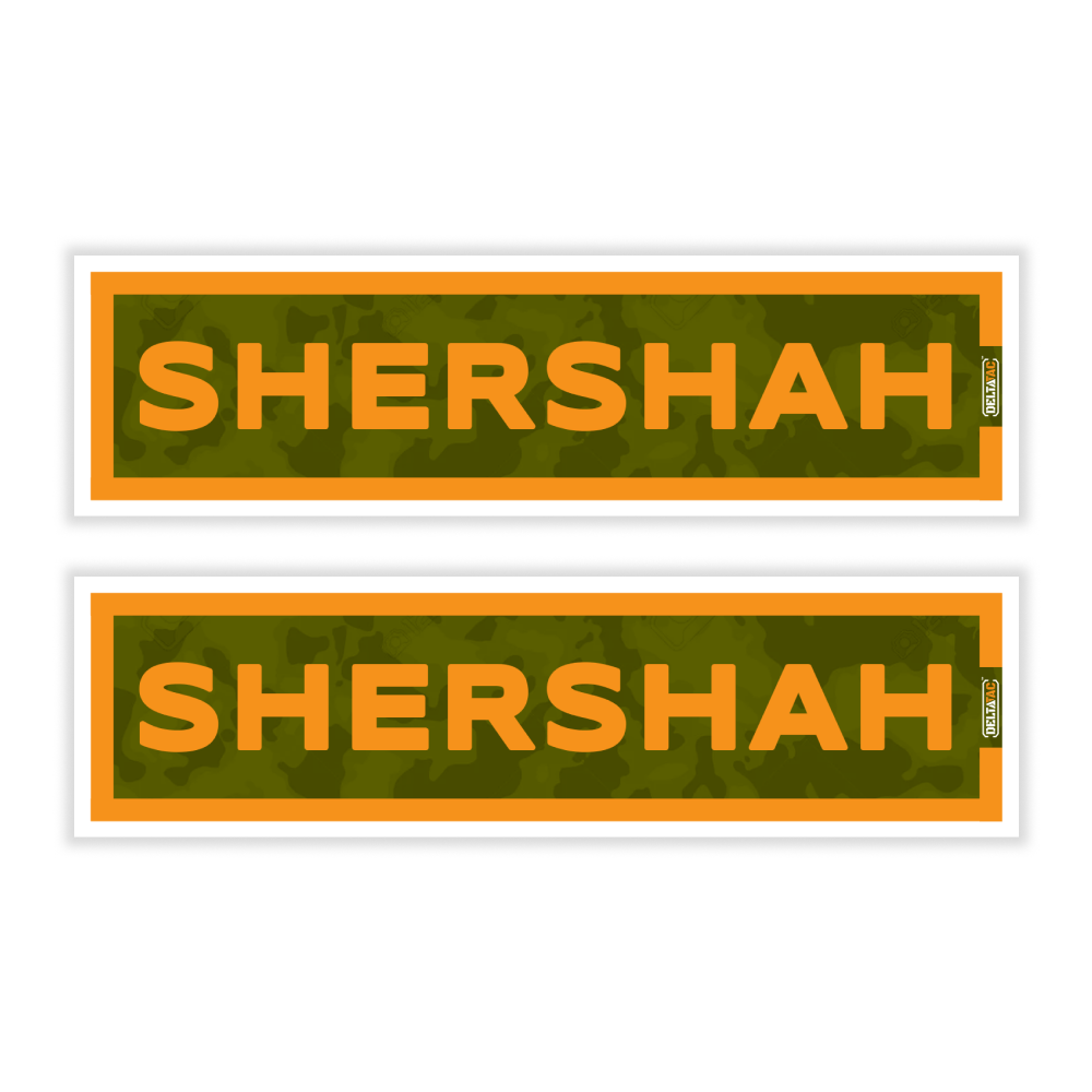 DeltaTac Name Tab Stickers- Shershah (Pack of 2)