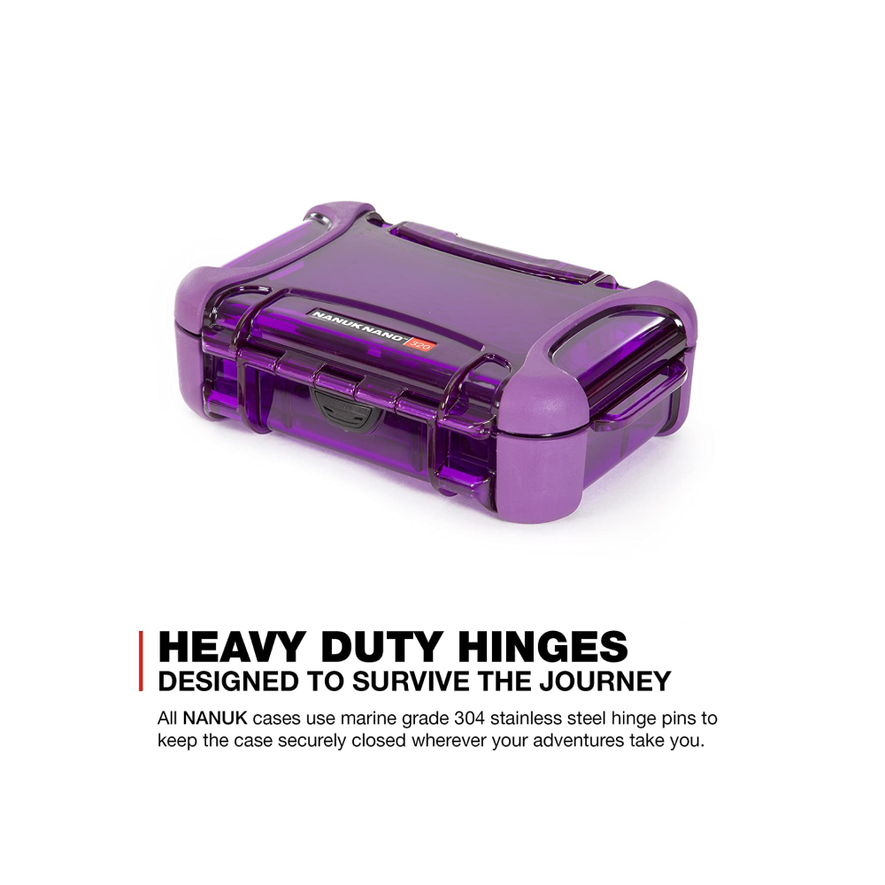Nanuk Nano 320 Protective Hard Case - Purple