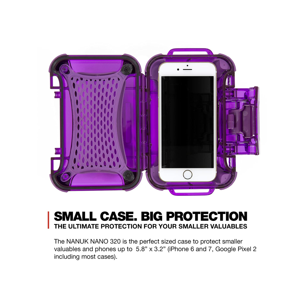 Nanuk Nano 320 Protective Hard Case - Purple