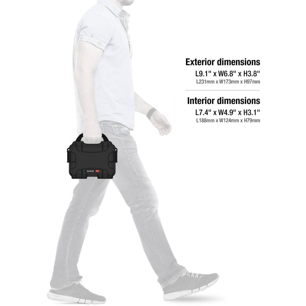 Nanuk 903 Black (Cubed Foam) Protective Hard Case