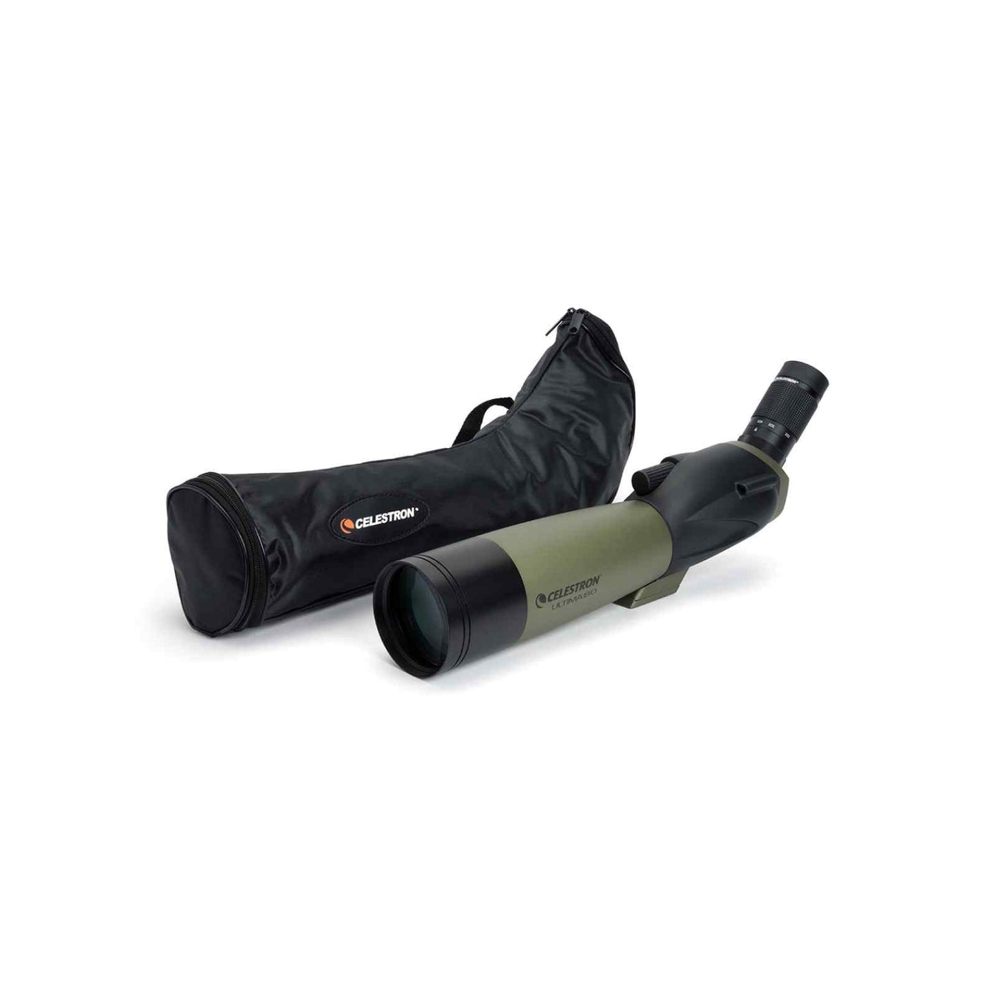 CELESTRON ULTIMA 20-60X80MM ANGLED ZOOM SPOTTING SCOPE WITH SMARTPHONE ADAPTER