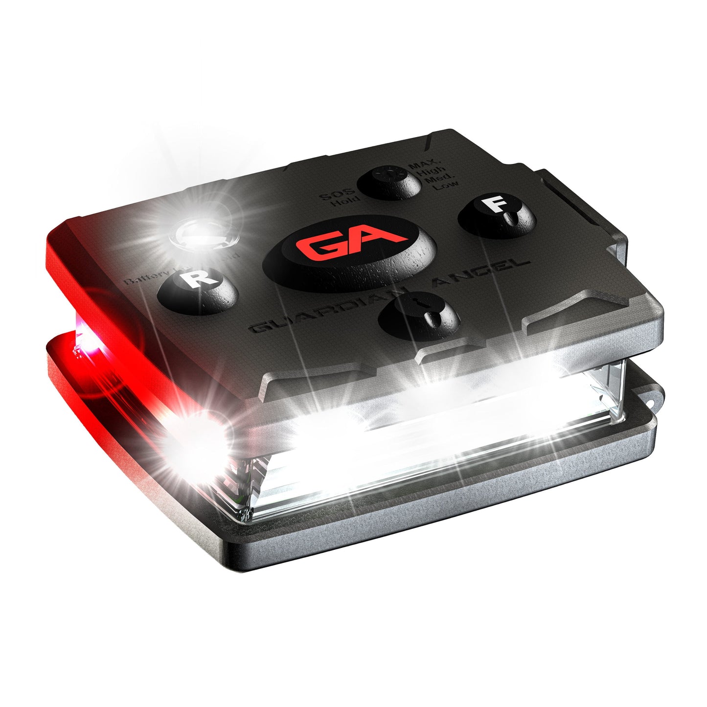 Guardian Angel Micro Series Wearable Safety Light - Red/White