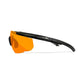 Saber Advanced Sunglasses - Matte Black Frame with Smoke Grey / Clear / Light Rust Shields