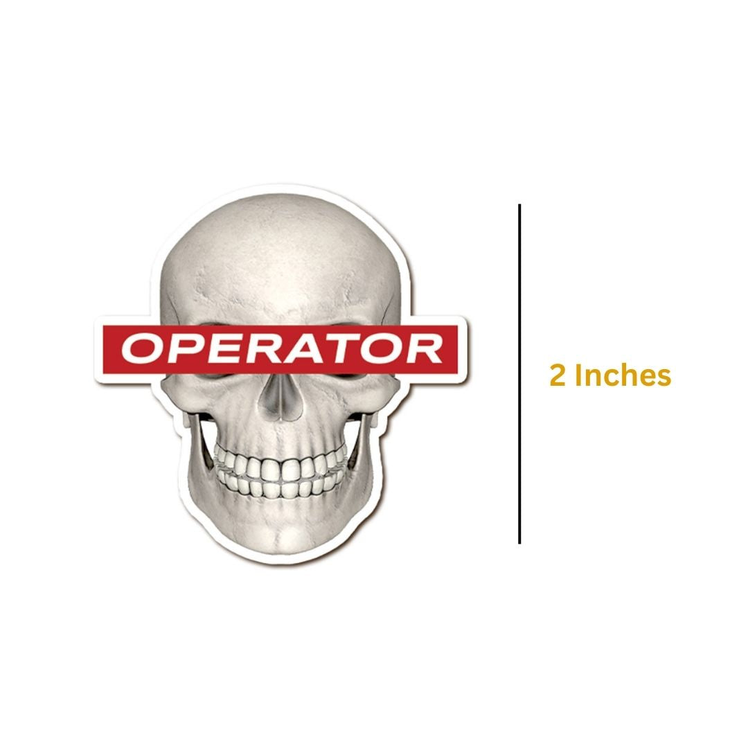 Skull Operator Fridge Mini Magnet