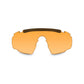 Saber Advanced Sunglasses - Matte Black Frame with Smoke Grey / Clear / Light Rust Shields