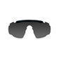 Saber Advanced Sunglasses - Matte Black Frame with Smoke Grey / Clear / Light Rust Shields