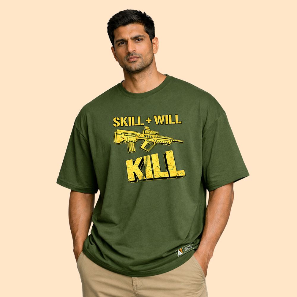 Gun Olive Green tshirt for men