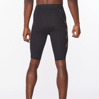 2XU Light Speed Compression Shorts - Black/Gold Reflective