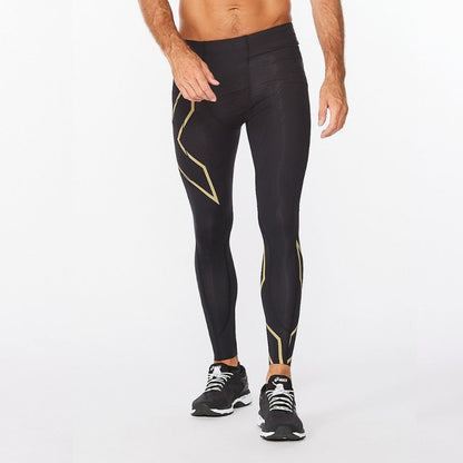 2XU Light Speed Compression Tights - Black/Gold Reflective