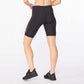 2XU Light Speed Mid-Rise Compression Shorts - Black/Gold Reflective