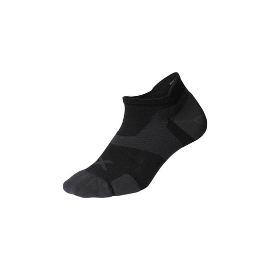 2XU Vectr Cushion No Show Socks - Black/Titanium