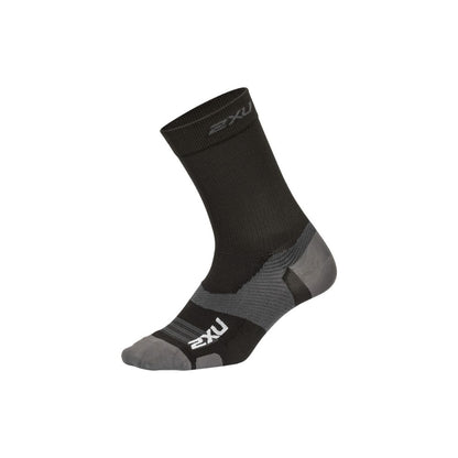 2XU Vectr Ultralight Crew Socks - Black/Titanium