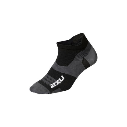 2XU Vectr Ultralight No Show Socks - Black/Titanium