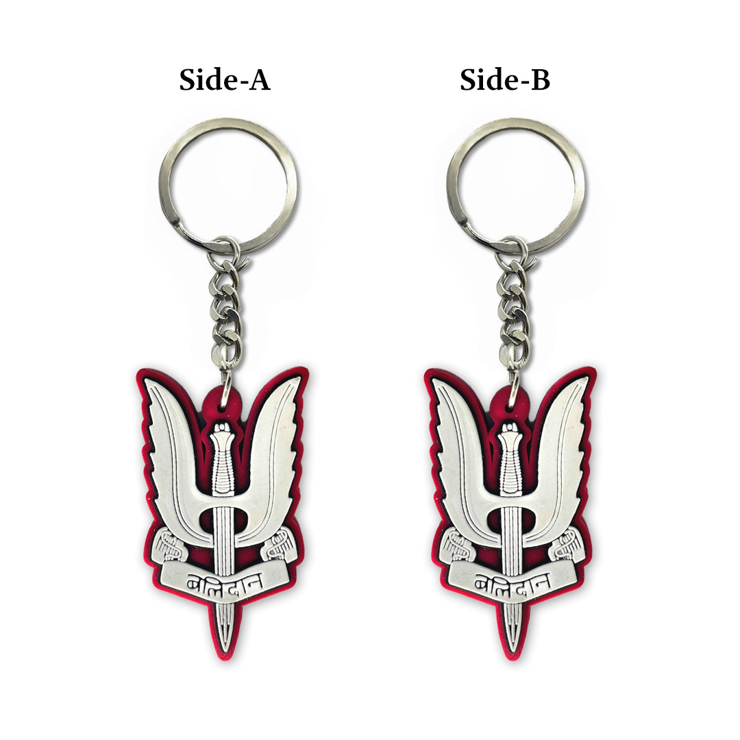 Balidaan 3D ProKeychain – Indian Army Para SF Insignia | Premium Metal Keyring by Deltatac