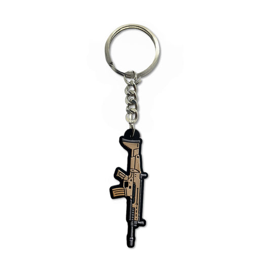 FN SCAR-H Battle Rifle 3D Keychain – Tactical Rifle Keyring for Military Enthusiasts by Deltatac