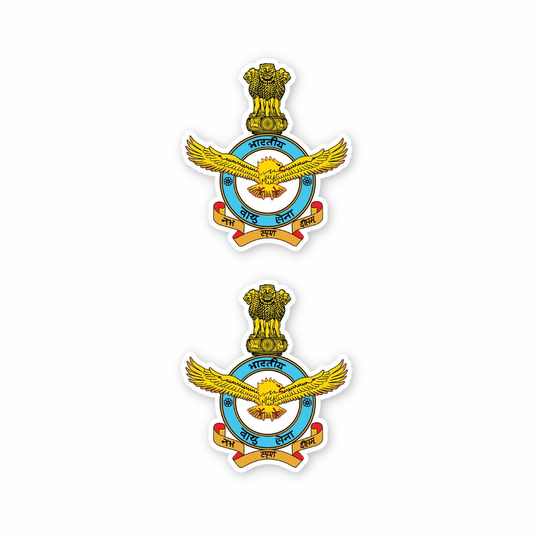 Mini Indian Air Force Logo Stickers
