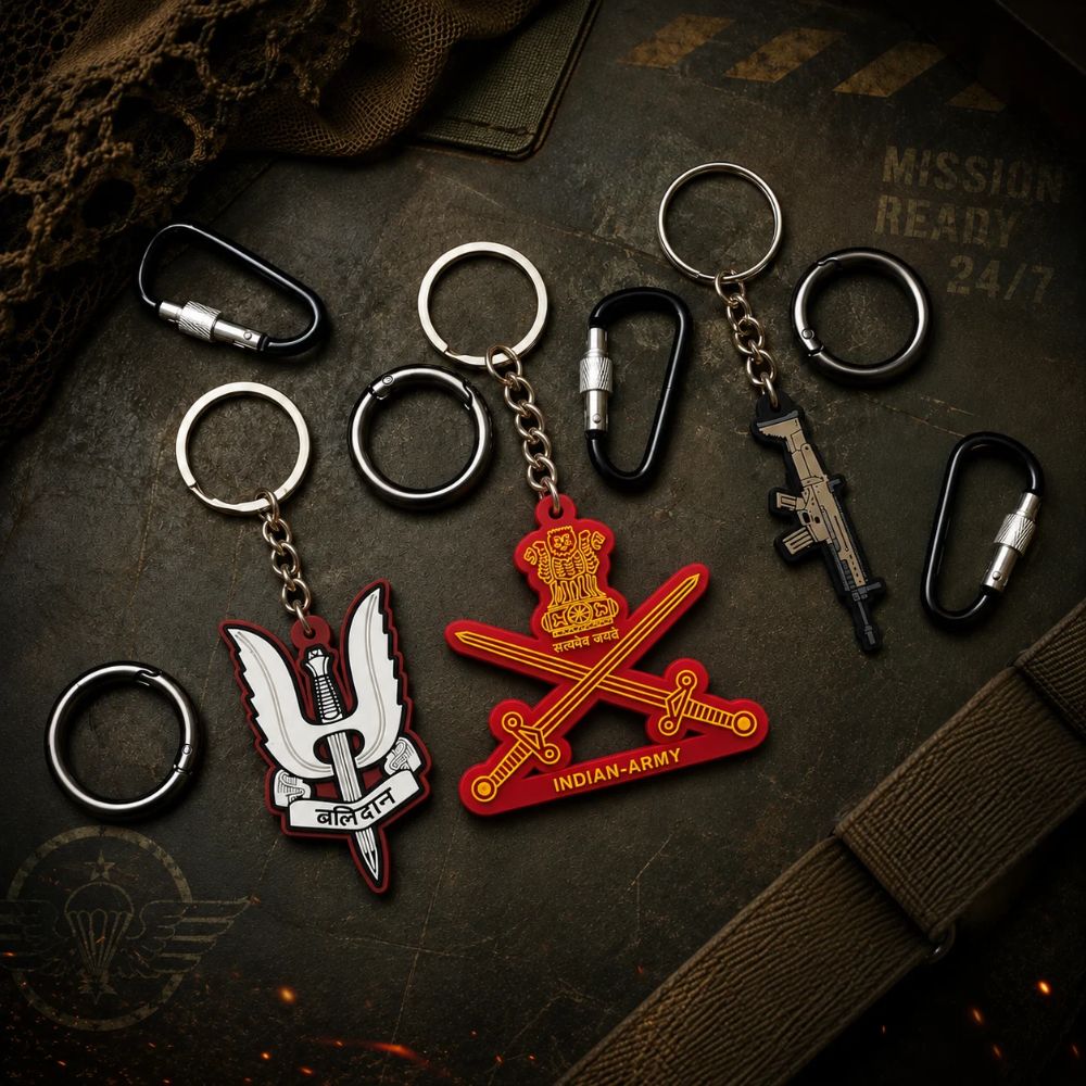 Deltatac Honor Keychain Combo - Indian Army | FN SCAR-H | Balidaan