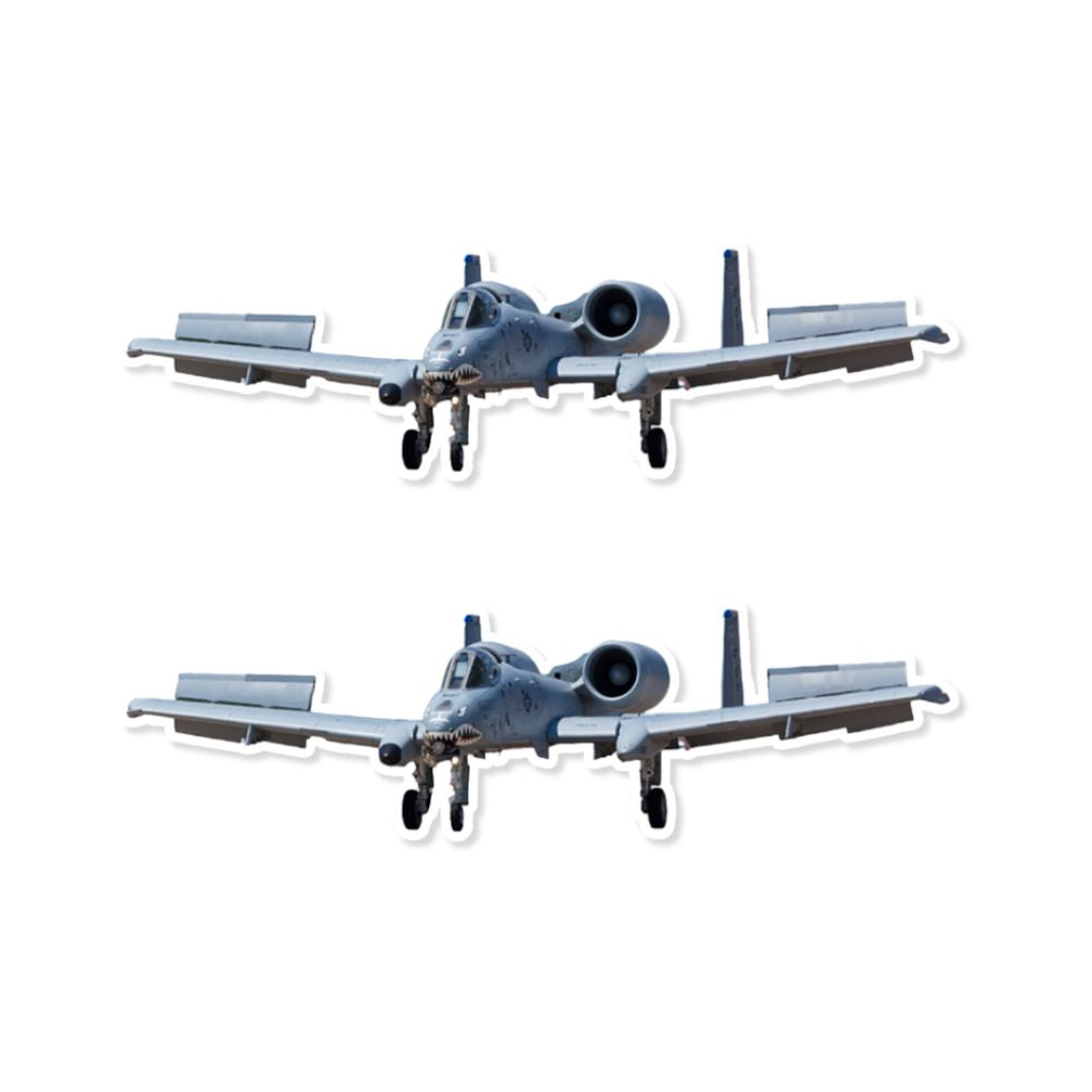 Mini A-10 Thunderbolt Sticker (Pack of 2) - Mini Military Stickers