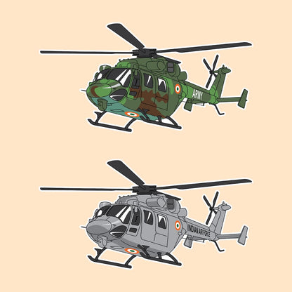 ALH DHRUV Army Vinyl Sticker