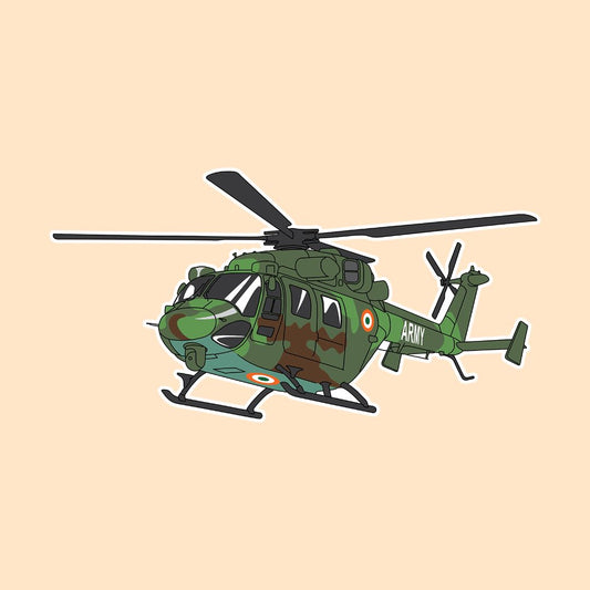 ALH DHRUV Army Vinyl Sticker
